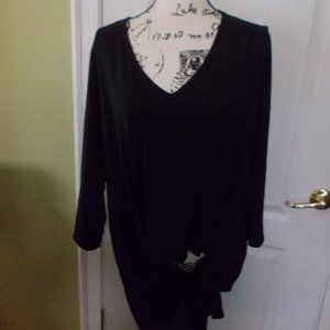 NWT Avenue Wrap Tie Front Tunic V Neck Tunic Top 22/24 Plus Size